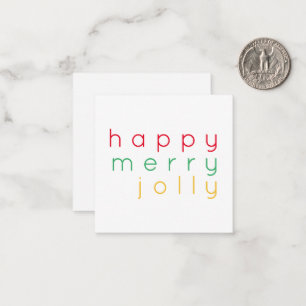 BONNE JOYEUSE JOLLY JOLLY Carte Carré plat de 2,5 