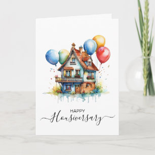 Bonne maison anniversaire carte de référence housi