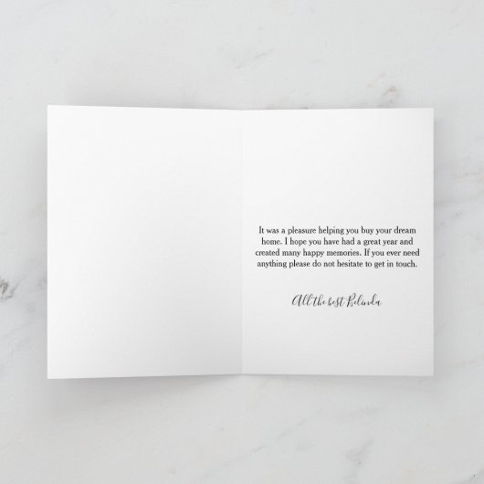 Bonne maison anniversaire carte de référence housi (Intérieur)