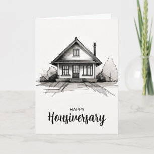 Bonne maison anniversaire carte de référence housi