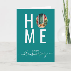 Bonne maison anniversaire carte de référence housi