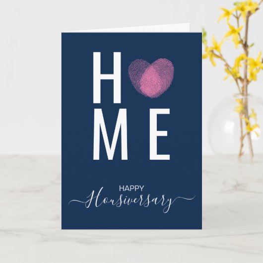 Bonne maison anniversaire carte de référence housi (Fleur jaune)