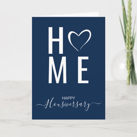 Bonne maison anniversaire carte de référence housi (Devant)