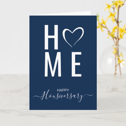 Bonne maison anniversaire carte de référence housi (Fleur jaune)