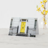 Bonne maison anniversaire carte de référence housi (Fleur jaune)