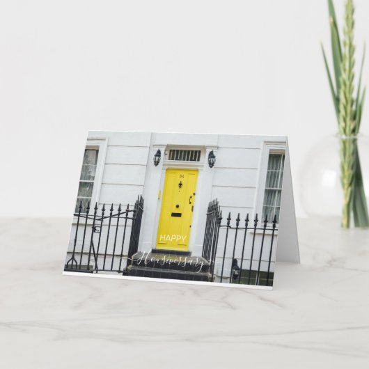 Bonne maison anniversaire carte de référence housi (Devant)