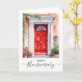 Bonne maison anniversaire carte de référence housi (Fleur jaune)