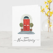 Bonne maison anniversaire carte de référence housi (Fleur jaune)