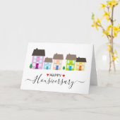 Bonne maison anniversaire carte de référence housi (Fleur jaune)