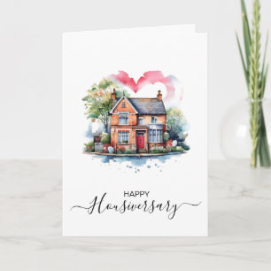 Bonne maison anniversaire carte de référence housi