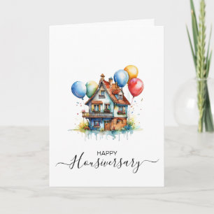 Bonne maison anniversaire carte de référence housi