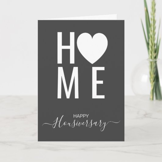 Bonne maison anniversaire carte de référence housi (Devant)