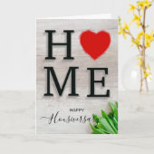 Bonne maison anniversaire carte de référence housi (Fleur jaune)