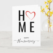 Bonne maison anniversaire carte de référence housi (Fleur jaune)