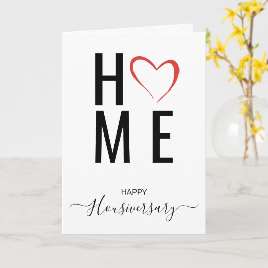 Bonne maison anniversaire carte de référence housi (Fleur jaune)