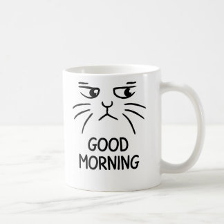 Bonne matinée – Tasse à café visage de chat grinch
