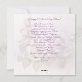 Bonne Mère de la journée moderne Carte de vacances (Dos)