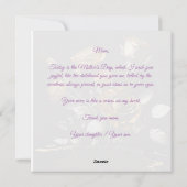 Bonne Mère jour moderne Carte de vacances moderne (Dos)