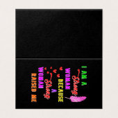 Bonne Mère Plumes Coeurs Je Suis Une Femme Forte (Outside Unfolded)