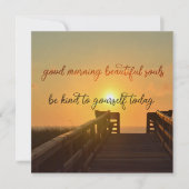 BONNE MORNING 5.25 x 5.25 carte (Devant)