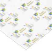 Bonne nappe d'anniversaire bougies (Angle)