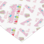 Bonne nappe d'anniversaire Célébrer rose (Angle)