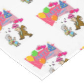 Bonne nappe d'anniversaire C'est l'heure de la fêt (Angle)