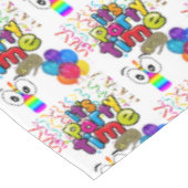 Bonne nappe d'anniversaire C'est l'heure de la fêt (Angle)