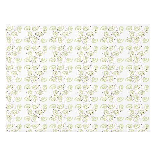 Bonne nappe d'anniversaire Confetti vert (Devant (Horizontal))