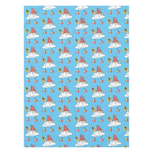 Bonne nappe d'anniversaire IPhone Text Cloud (Devant)