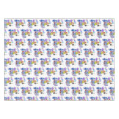 Bonne Nappe d'Anniversaire Musicien Guitare (Devant (Horizontal))