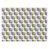 Bonne Nappe d'Anniversaire Musicien Guitare (Devant (Horizontal))