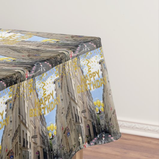Bonne nappe d'anniversaire Paris France (In Situ)