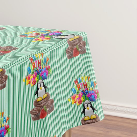 Bonne nappe d'anniversaire Pingouin (In Situ)