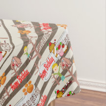 Bonne nappe d'anniversaire souhaitant un chien