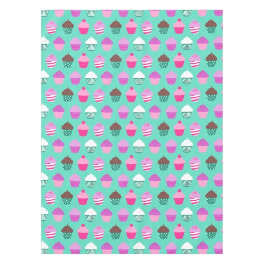 Bonne nappe de cupcakes d'anniversaire (Devant)