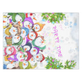Bonne nappe de Noël Snowmans (Devant (Horizontal))