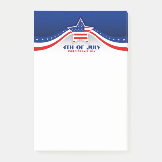 Bonne note 4 juillet post-it (Devant)