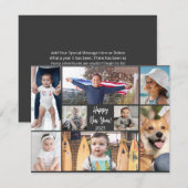 Bonne nouvelle année Carte photo moderne (Devant / Derrière)