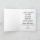 Bonne nouvelle Carte de voeux d'anniversaire (Intérieur)