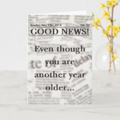 Bonne nouvelle Carte de voeux d'anniversaire (Fleur jaune)