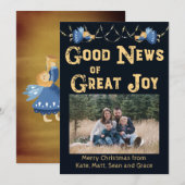 Bonne nouvelle de la carte de Noël de la grande jo (Devant / Derrière)