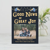 Bonne nouvelle de la carte de Noël de la grande jo (Debout devant)