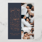 Bonne nouvelle de la carte de vacances Heaven Foil (Recto)