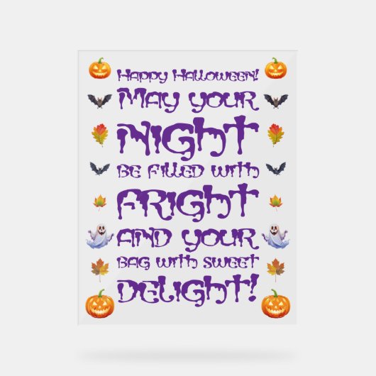 Bonne Nuit D'Halloween De Fright (Recto)