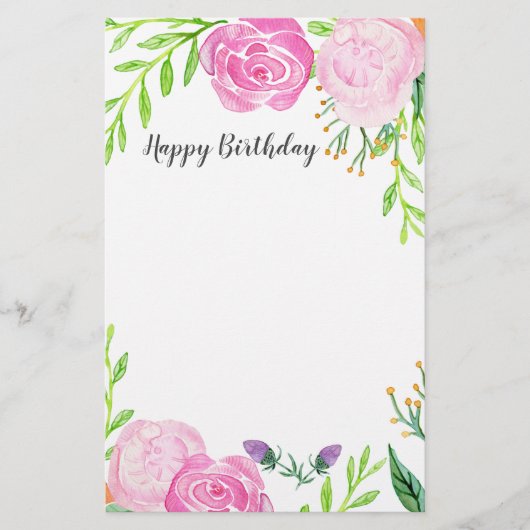 Bonne papeterie d'anniversaire (Devant)