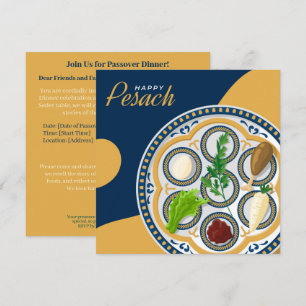 Bonne Pâque  Belle Invitation Seder Pesach