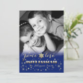 Bonne Pâque. Carte photo personnalisé (Debout devant)