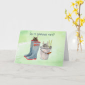 Bonne Pâques de la carte de voeux printemps du cha (Fleur jaune)