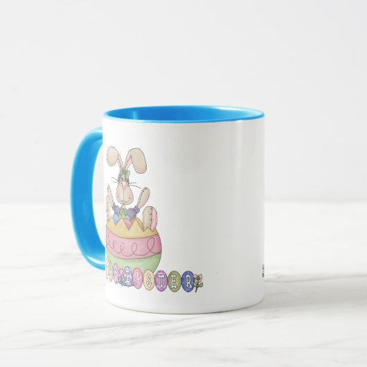 Bonne Pâques Funny Bunny Mug (Devant gauche)